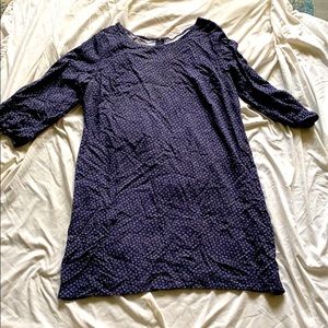 Navy blue print dress